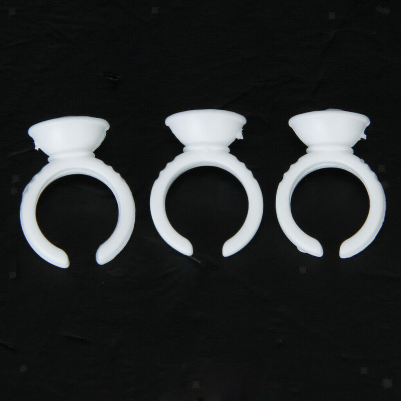 100pcs Disposable Adhesive Tattooing Ink Cups Pigment Holder Ring Small