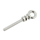 2Pcs M6 * 60mm M8 * 80mm Long Shank Eye Bolt with Nut and Washer