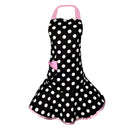 Cotton Apron Maid Home Cooking Aprons Kitchen Party Gifts For Women Pink
