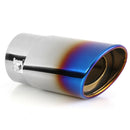 Burnt Blue Straight Stainless Steel Car Auto Exhaust Tip Muffler Silencer A