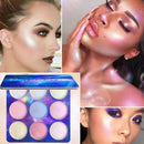 CmaaDU 9 Colors Glitter Highlight Eyeshadow Powder Palette Shimmer & Shine  G5P4