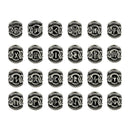 24Pcs Viking Beard Beads Bracelet Hair Jewelry Bead Mustache Dreadlock