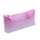 Beautiful strawberry PU case school waterproof pencil bag for stationery sc
