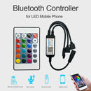 Bluetooth Phone APP Dimmer LED RGB Controller w/24 Keys IR Remote Control