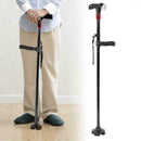 Folding Cane Self Standing Walking Cane Elder Collapsible Lightweight T7H4