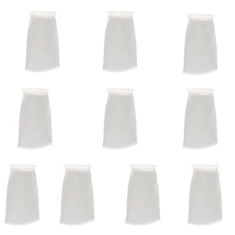 10pcs 100um Aquarium Tank Filter Bag Fish Tank Felt Filter Sock inch Ring Dia.