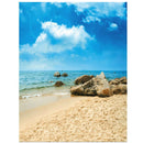 3x5FT Blue Sky Beach Backdrop Vinyl Studio Photography Sea Photo Background Z6K8