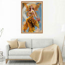 40x30cm 5D Diamond Moon Beauty Painting Cross Stitch Needlework DIY Craft