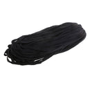 12mm Black Cotton Flat Cord Drawstrings String Sweater Hat Pants Belt Decor