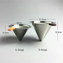 Reusable Stainless Steel Coffee Filter Baskets Permanent Use Free Filter Pa F7N1