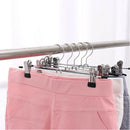 Closet Organizer Pants Coat Metal Clip Hangers Clothes Skirt Rack STOCK