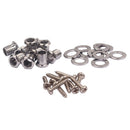 10x Sealed-Gear Bass Guitar Tuning Peg Tuner Hex Threaded Bushing Ferrules