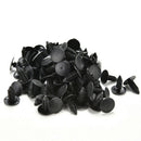100 pcs 6mm Dia Door Trim Panel Black Plastic Rivet Clip Fastener For Vehical3C