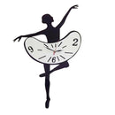 Ballerina Girls Decorative Wall Clock Battery Operated For Cafe Shop