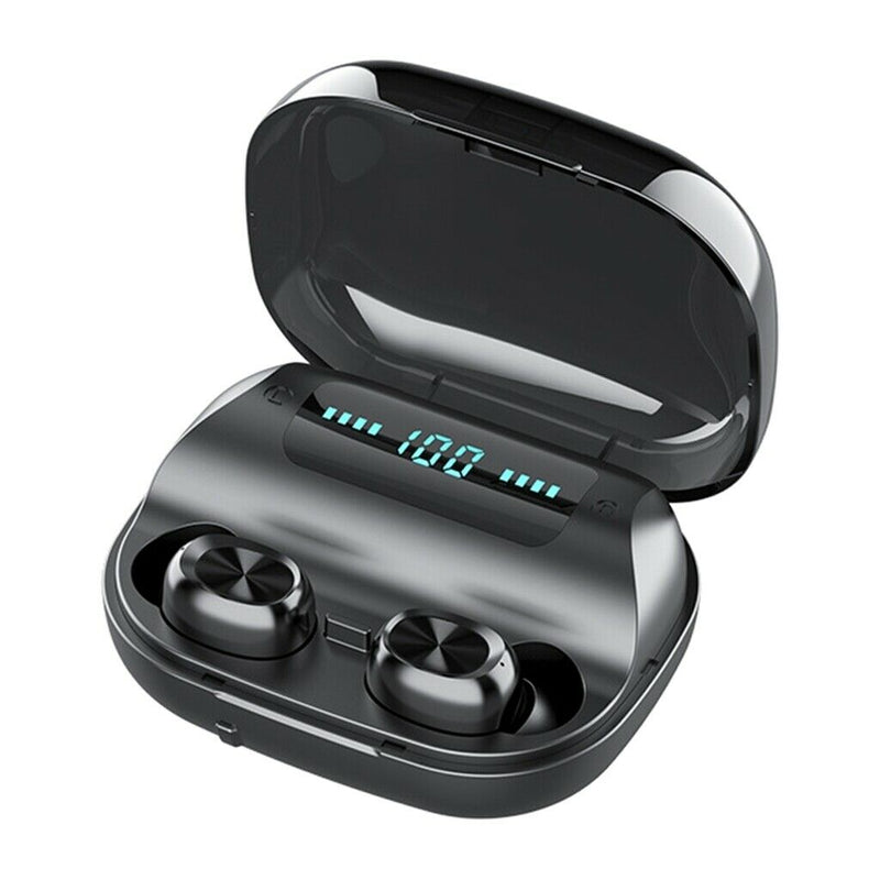 Bluetooth V5.0 Earphones Touch Control Wireless Headphones With LED Display