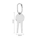 Golf Divot Repair Switchblade Tool Metal Golf Pitchfork Golf Accessoires