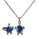 Temperature Colors Change Pendant Mood Necklace Finger Ring - Emotion Turtle