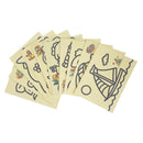 10pcs Kids DIY Color Sand Painting Art Creative Drawing Toys Sand Paper Crafts Z