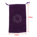 Special Velvet Tarot Card Set Storage Bag Six-Pointed Star Pattern  yxTEUS