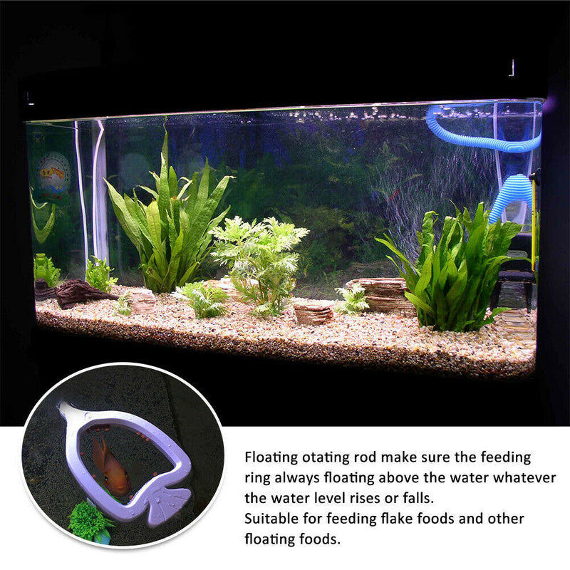2pcs With Suction Cup Aquarium Feeding Ring Floating Food Circle Pet Supplies