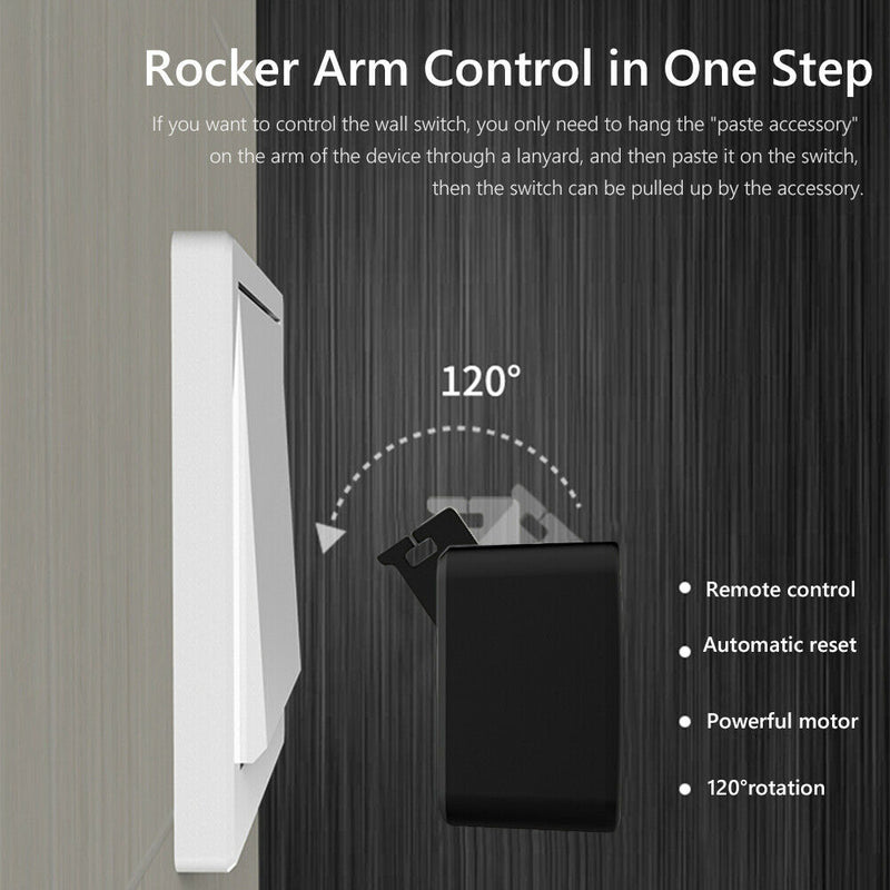 Bluetooth 5.0 Smart Button Pusher for Garage Wall Switch App Timer Control