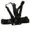 Chest Body Adjustable Harness Strap Outdoor Holder with Clip ABS for Black