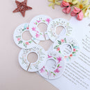6Pcs Flower Round Child Clothes Size Dividers Plastic Ring Size Label Suppl Kw