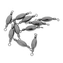 20pcs Fishing Sinker Swivels Barrel Swivels Connectors 0.5/0.3