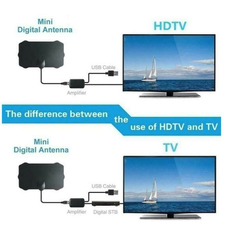 960 Mile Digital Skywire 4K 1080P Antena Cable HDTV Amplifier 5V For Indoor
