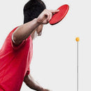 Elastic soft shaft rebound table tennis trainer including 3PCS PingPong Bal F2I6