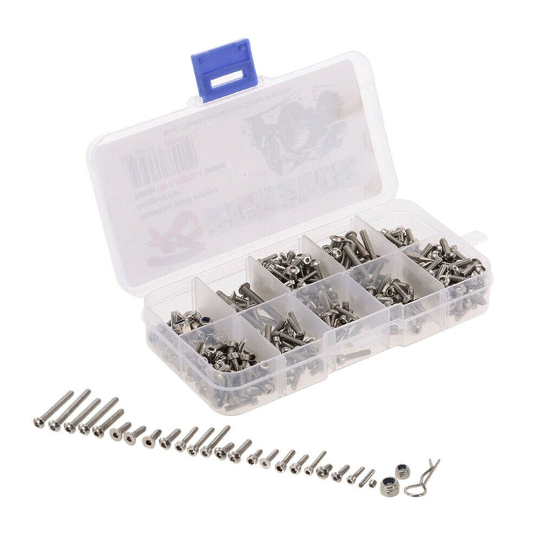 1:10 Scale RC Truck Buggy 387 in 1 Screw Kits Box Hexagon Screw for Traxxas