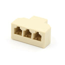 1PC RJ11 Splitter 3 Way Adapter 1 M to 3 F RJ-11 6P4C Phone Jack Splitter N Bj