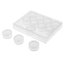 12 Grids Jewelry Beads Sewing Pills Storage Containers Cr Plastic Box Jar
