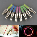 8PCS Bike Bicycle Motorcycle Wheel Tire Spoke Valve Dust Cap Neon LED Ligh ORD