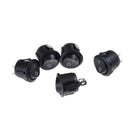 5x Car 12V Round Rocker Boat Toggle SPST ON/OFF Switch + Waterproof Cover JR