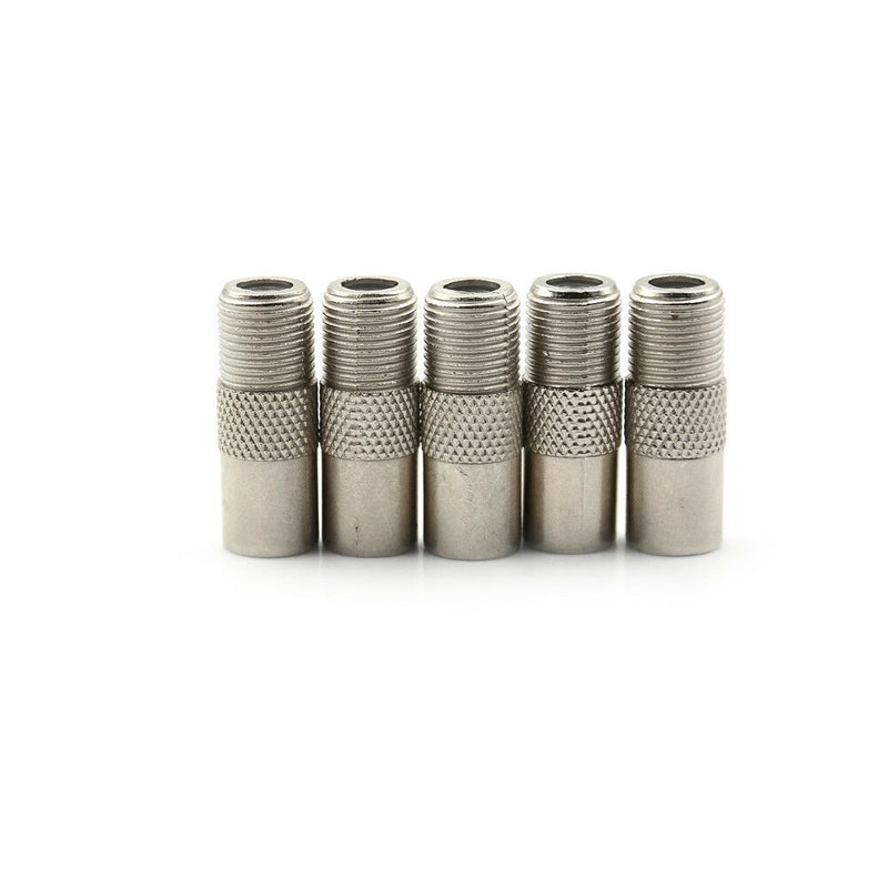 5PCS Coaxial Coax RF Adapter Connectors TV PAL Male Plug to "F" Female LJ