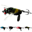 1Pc Cicada Bass Insect Fishing Lures 4Cm Crank Bait Floating Tackle FT
