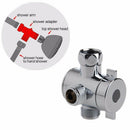 3 Way T-adapter Bath Shower Head Arm Mounted Diverter Valve 1/2'' For Handshower