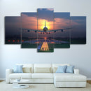 5Pcs Wall Painting Canvas Prints Modern Art Decoration Home DecorÃ¯Â¼Å’Plane
