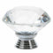 8 X LS-D3020 40MM Clear Crystal Glass Diamond Cut Door Knobs Kitchen Cabine E1O5