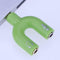 3.5mm Stereo Audio Jack Earphone Headphone 2 Way U Splitter Adapter