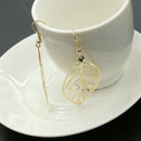 Women'S Earrings Hot Fashion Jewelry Hollow Metal Leaves Dangling Long Stat N9E5