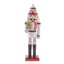 36CM Xmas Christmas Traditional Style Nutcracker Wooden Guard Decoration B