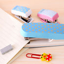 New Cute Candy Color School Office Mini Stapler Book Sewer Geometric Stapler OZ