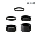 5pcs/set 28.6mm Carbon Fiber Washers MTB Bike Bicycle Headset Stem Spacers
