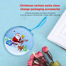 Cartoon Old Man Round Coin Purse Cash Candy Box USB Headset Organizer Xmas Party