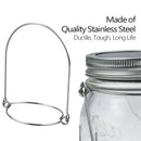 8 Pack Stainless Steel Wire Handles (Handle-Ease) for Mason Jar, Ball Pint