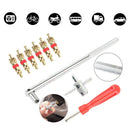 Valve Stem Installation Remover Repair HD Chrome Tool Puller Car Tire Plug CorOZ