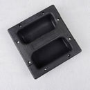2x Black PP plastic recessed handle for guitar amp cabinet speaker 146*139mm M&E