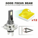 2X H1 LED Headlight Kit 200W High or Low Beam Bulbs 6000K 20000LM Super Bright